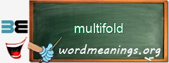 WordMeaning blackboard for multifold